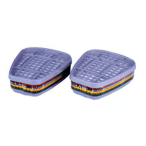 3M Multi Gas/Vapour Cartridge Filter 6059, A1B1E1K1, 1 Pair/Pack, 30 Packs/Case