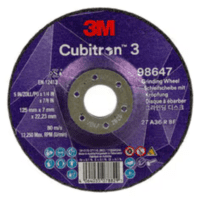 3M Cubitron 3  Grinding Disc 125Mm X 7.0 X 22 - 96647