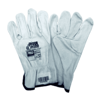 Riggers Gloves Cowgrain Natural Leather -Small (12 Pack)