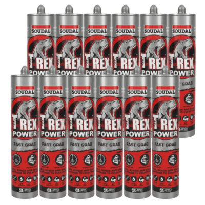 Soudal T-Rex Power Bond - White  290Ml Tube (Box of 12)