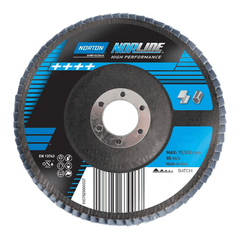 Norton Flap Disc 125 X 60G Zirconia (Box of 10)