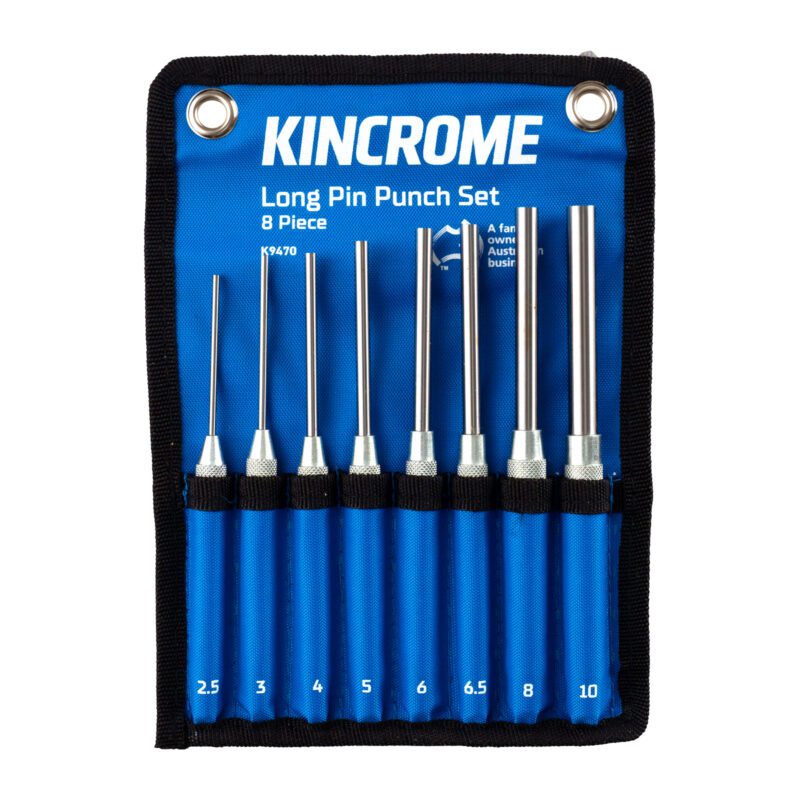 Pin Punch Set Long 8 Piece