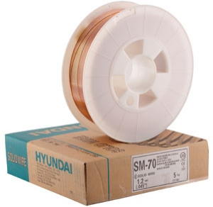 Hyundai Mig Wire 0.8mm ER70S6 SM-70 Mild Steel Solid - 15Kg
