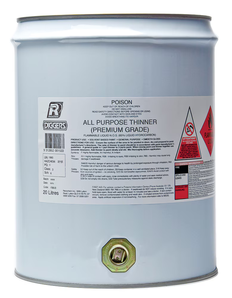 Diggers Thinners All Purpose - 20Ltr