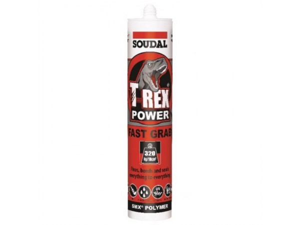 Soudal T-Rex Power Fast Grab Smx Jet Black 290Ml Tube