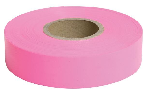Flagging Tape Glo Pink 100 m Roll