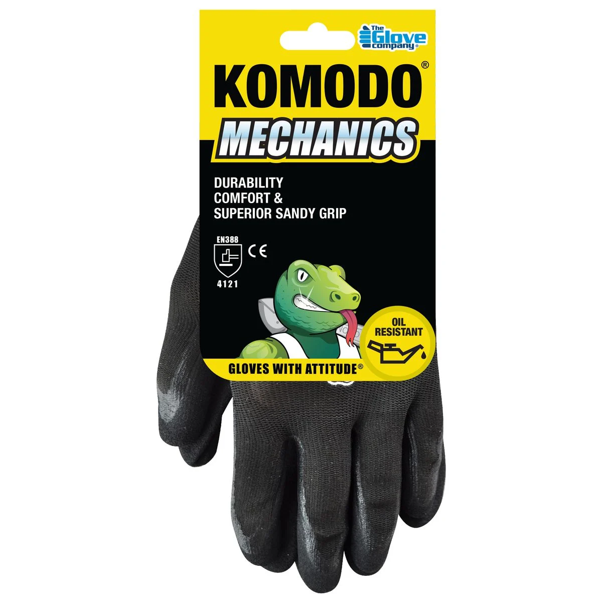 Komodo Mechanic's Gloves Nitrile-Cut 1 Abrasive-Res  Size 9 Large