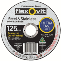 Flexovit Cutting Disc - 127mm X 1.6 X 22.2 - Inox -Metal