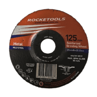 Rocket Grinding Disc by Flexovit 125/5 X 6.8 X 22.23 Steel (Box of 50)