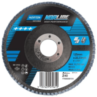 Norton Flap Disc 125 X 40G Zirconia (Box of 10)