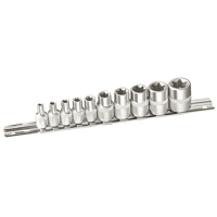 Socket Set E-Torx 10 Piece 1/4", 3/8" Dr