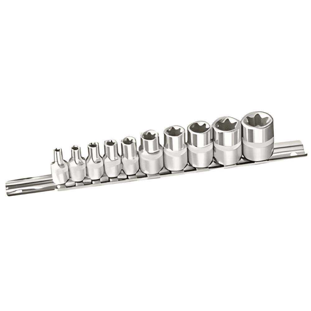 Socket Set E-Torx 10 Piece 1/4", 3/8" Dr