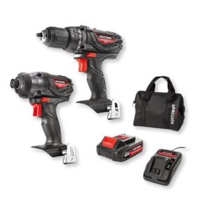 2Pc Drill & Impact Driver Starter Combo