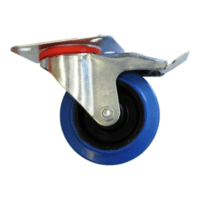 Blue Castor Swivel W/Brake - 125Mm