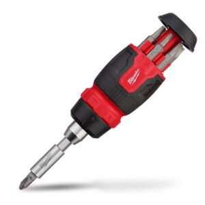 8-In-1 Ratcheting Compact Multi-Bit Screwdriver