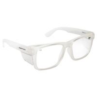 Safety Glasses Frontside Clear Lens With Clear Frame