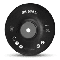 3M Backing Disc 125Mm - Ribbed  - Black