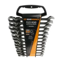 12Pc Metric Black Flex Head Ratcheting Set