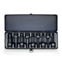 9 Pc 1/2'' Sq. Dr. Impact Ball End Hex Bit Skt Set Metric