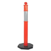 Pro Choice Orange Reflective Bollard & 6Kg Base