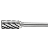 Car-Burr,Cyl Aluminium Squ-End3/8 X 3/4 X1/4 Shank