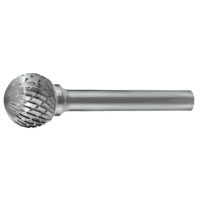5/16" Carbide Burr - Ball Shape- 1/4" Shank