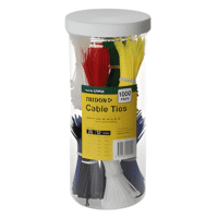 Tridon Cable Tie Pack (1000) Asstorted Colours 3X100Mm
