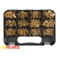 Gj Works 460Pce Zinc Passivated Self Drilling Screws