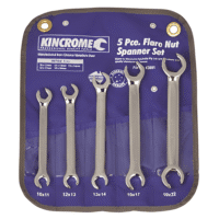 Spanner Set Flare Nut 5 Piece Metric