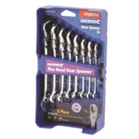Flex Head Gear Spanner Set 8Pce Imp. (Non-Locking)