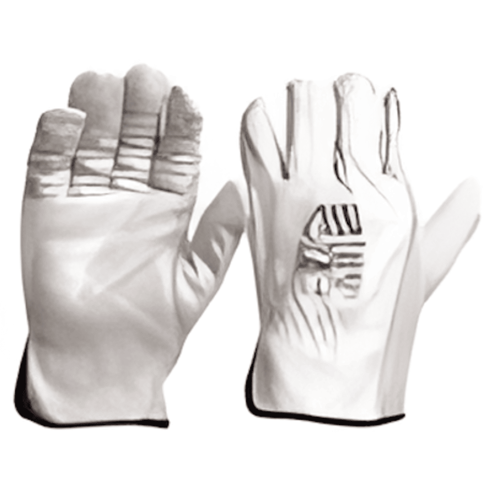 Riggers Gloves Cowgrain Natural Leather -Large (12 Pack)