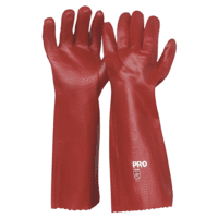 Pro Choice Red Pvc Long Chemical Gloves