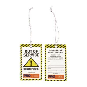 Out Of Service Tags  125Mm X75Mm  100 Per Packet