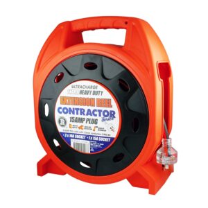 10 Amp 15Mtr  Power Lead Hand Reel