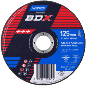 CUTTING DISC 125/5" X 2.5 X 22.23 INOX - NORTON