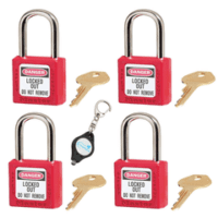 Safety Lockout 410 Ka4 Red (4 Locks=1 Set)