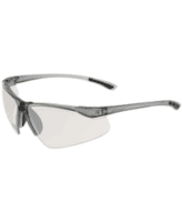 Safety Glasses Grey Frame Clear Reader 1.5 X Mag