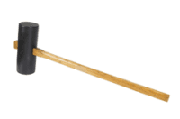 Rubber Mallet With Wooden Handle