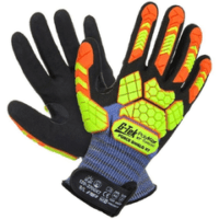 G-Tek Polykor Pinch & Crush Protection Glove -Size 9
