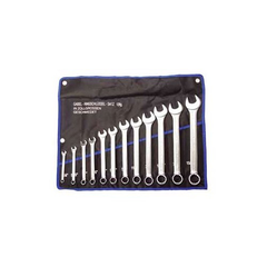 12 Pc Spanner Set, Combination, 1/4" - 15/16
