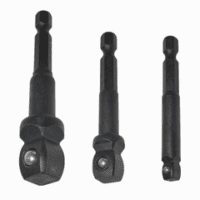 Adapter Set 3Pcs 1/4, 3/8, 1/2 Sq X 1/4 Hex (50Mm)