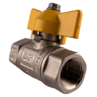 Ball Valve Brass "T" Handle F/F 25Mm
