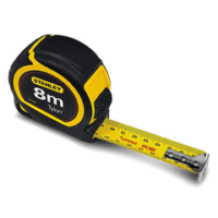 Stanley 8 m Nylon Tape Measure ? mm increments