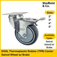 Tpr Castor With Pp Core(Swivel)-50Mm