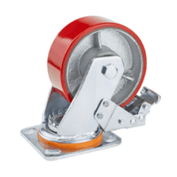 125Mm Pu Castor With Pp Core - Stationary