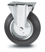 Castor Wheel Rubber 200Mmfixed