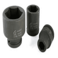 1-1/8X3/4" Dr Std Socket 6 Pt Impact