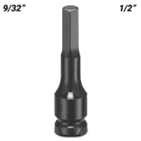 1/2Dr 9/32 Socket, In-Hex