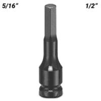 1/2Dr 5/16 Socket, In-Hex