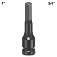 3/4''Drive 1'' Impact Socket Inhex